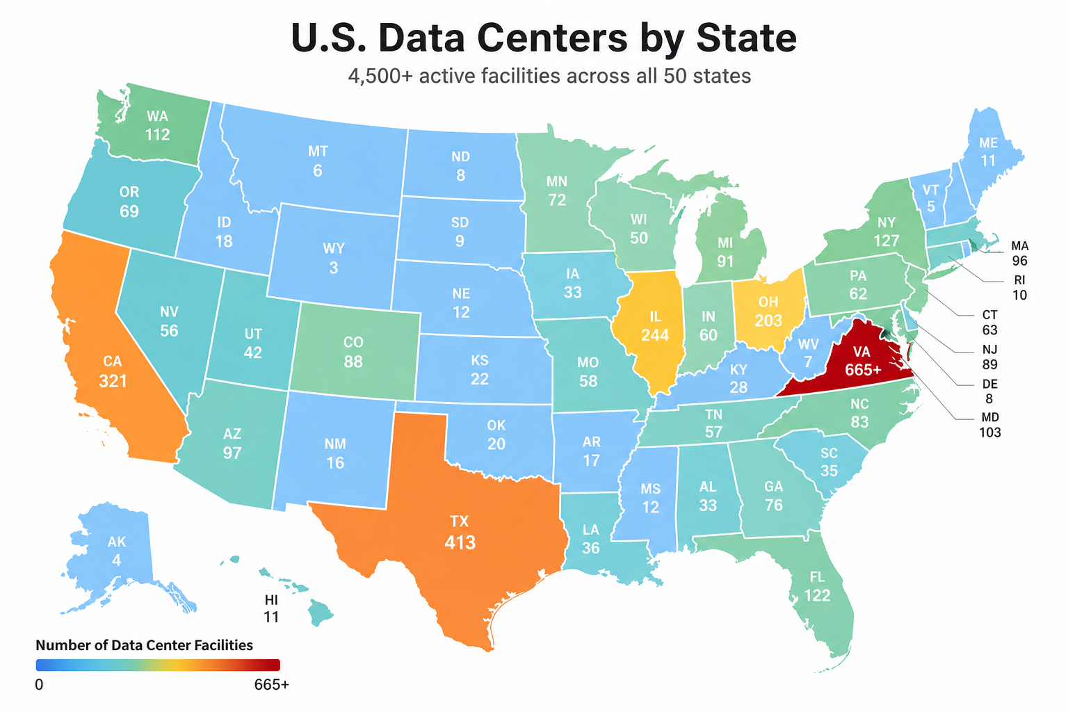 Thumbnail: data center facility count by state