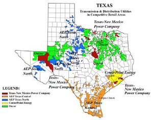 The Texas TRE Area Grid from Ercot